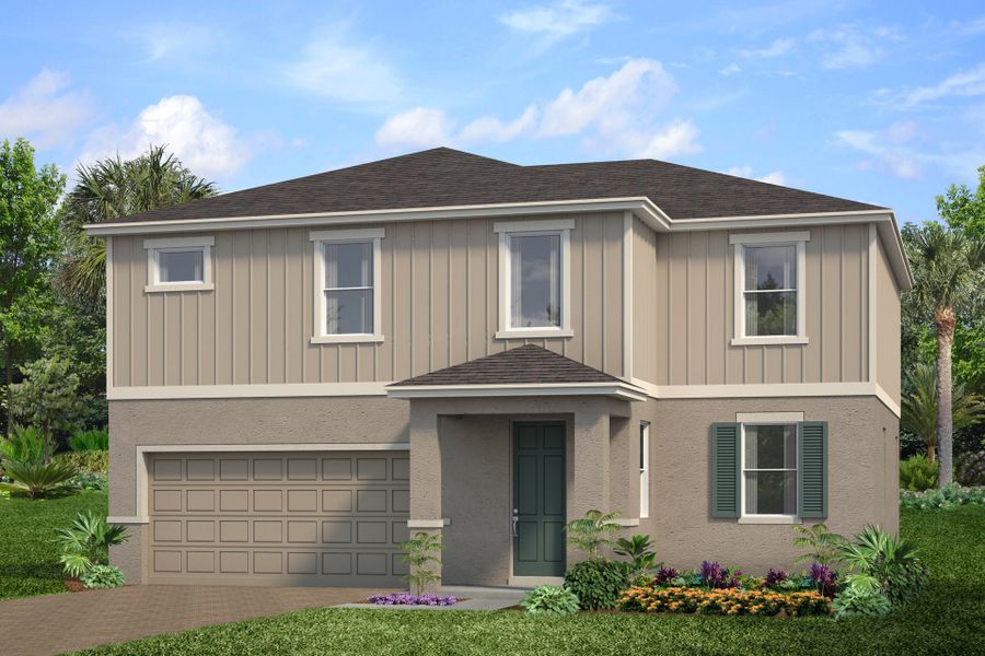 Representative exterior photo of a completed home built from the Dream by Park Square Residential in Tarpon Bay, Haines City, FL (Image 2).
