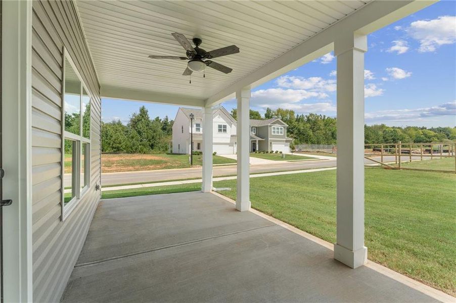 Exterior details and patio area of a home in , Rockmart (Image 16). Exterior details and patio area of a home in , Rockmart (Image 16).