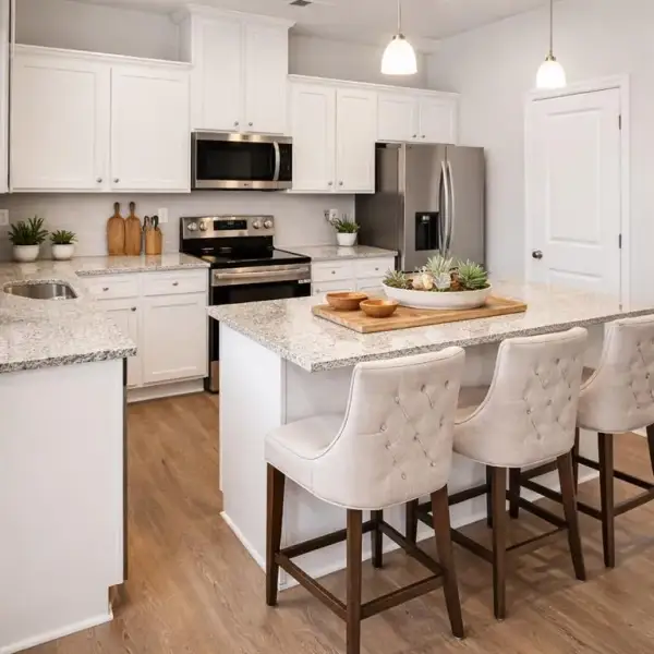 Furnished interior view inside a new home in The Hills at Cedar Creek, Winder (Image 12).