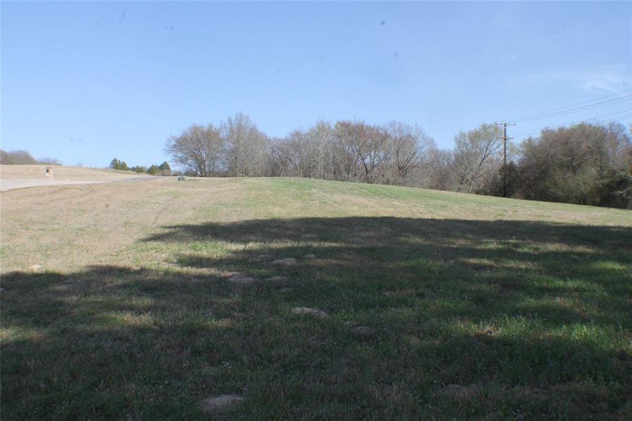 great homesite for new build on top of hill