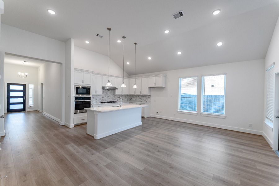 Furnished interior view inside a new home in Sunterra, Katy (Image 3).