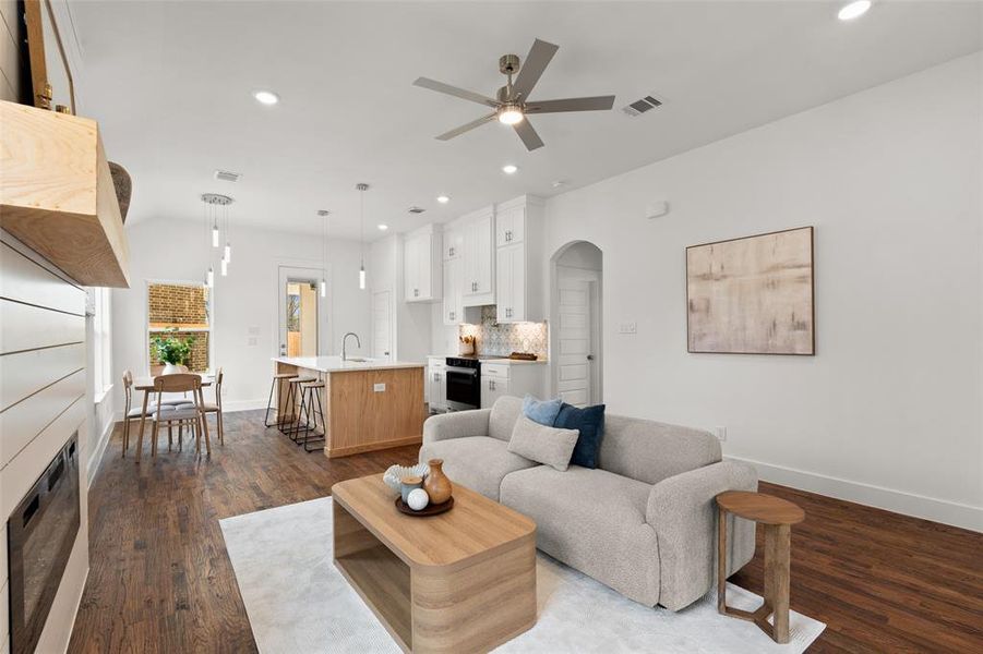 Furnished interior view inside a new home in , Hillsboro (Image 6).