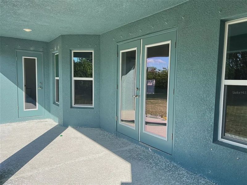 Exterior details and patio area of a home in South Gulf Cove, Port Charlotte (Image 11).