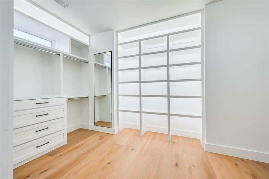 Primary closet