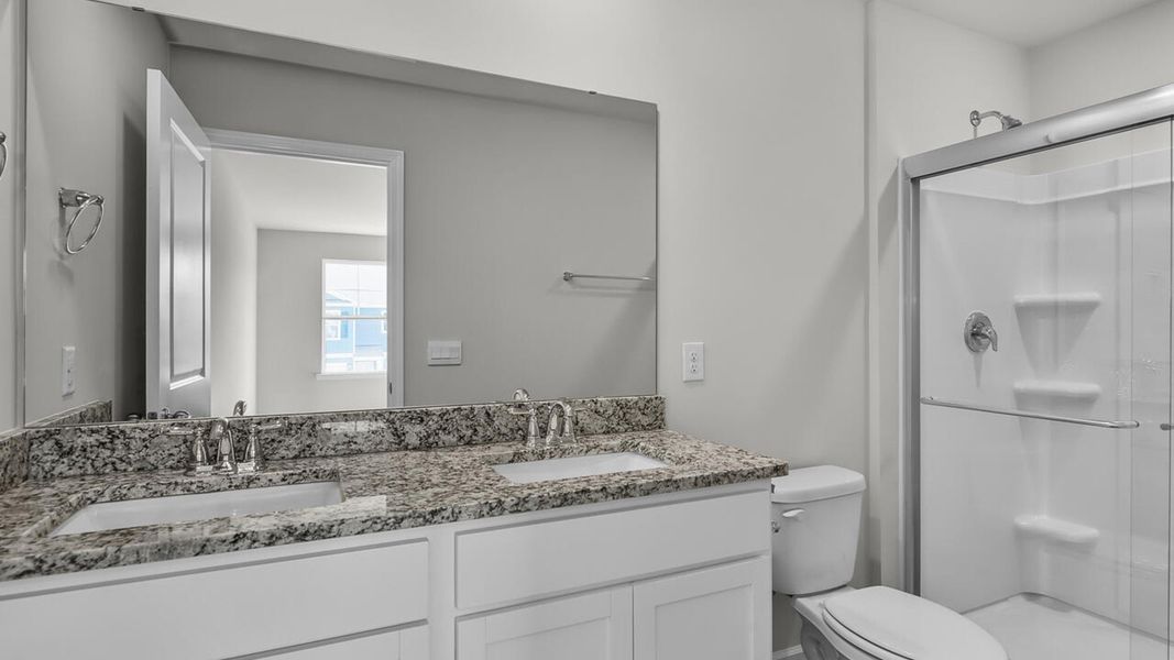 Furnished interior view inside a new home in Townes at Seabrooke, Leland (Image 10).