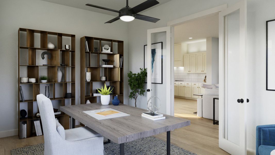 Representative furnished interior of a home built from the Laurent by Normandy Homes in Hazelwood 40' Series, Frisco (Image 5).
