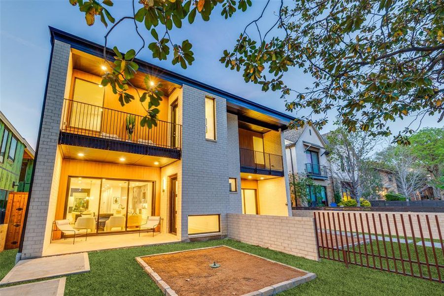 Exterior details and patio area of a home in , Dallas (Image 2). Exterior details and patio area of a home in , Dallas (Image 2).