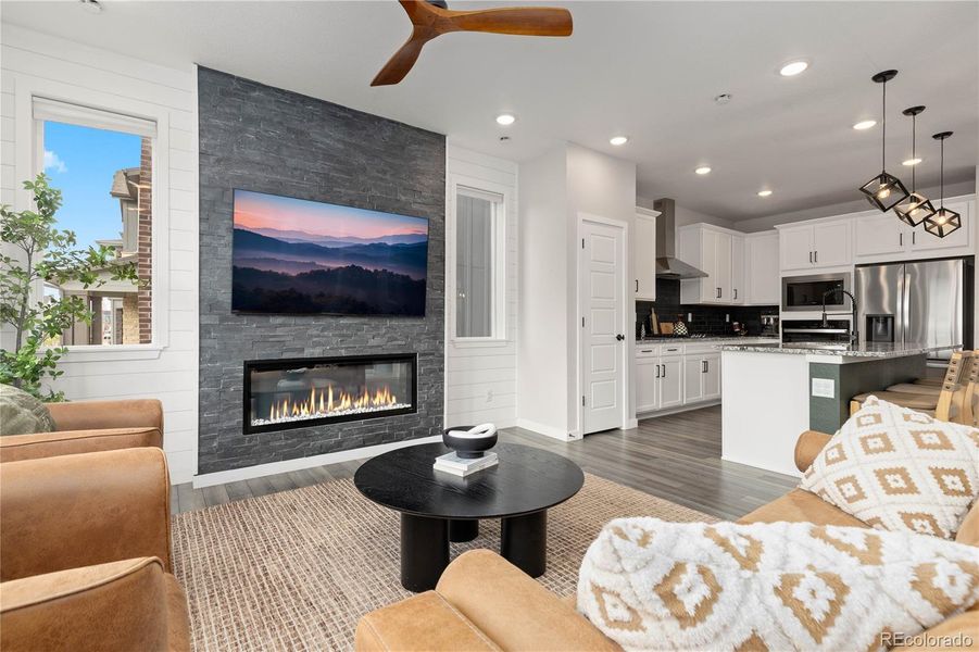 Furnished interior view inside a new home in , Littleton (Image 11).
