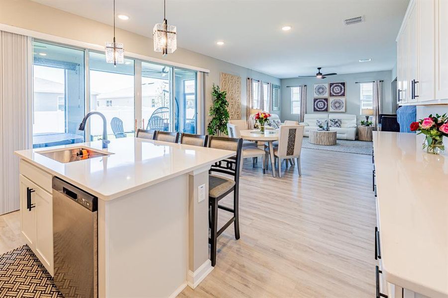 Furnished interior view inside a new home in Seasons at Lakeside Forest, Tavares (Image 6).
