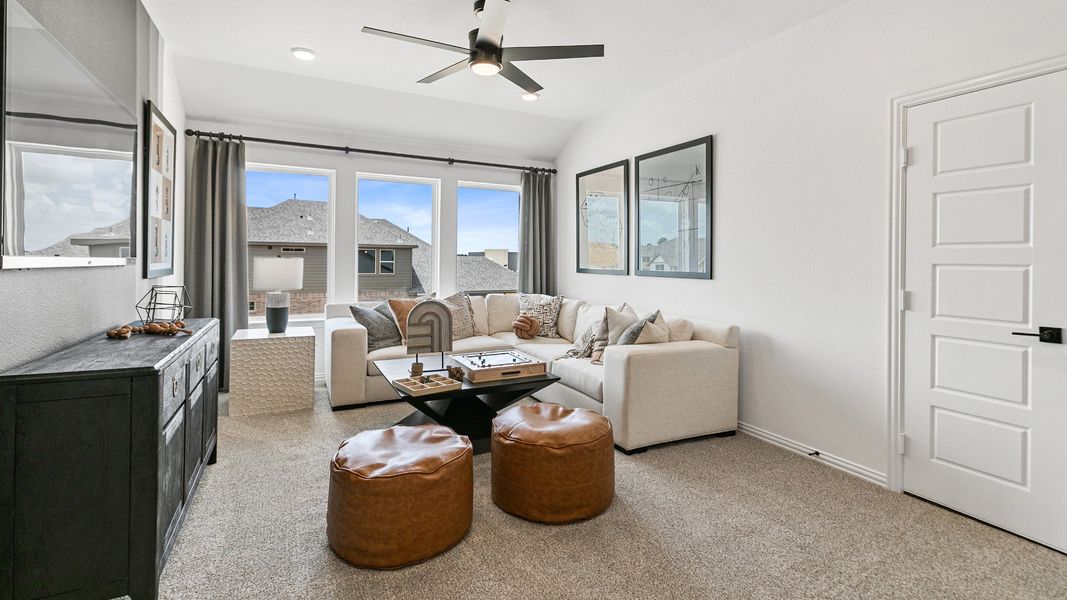 Representative furnished interior of a home built from the Magnolia by DRB Homes in Azalea, Pattison (Image 14).