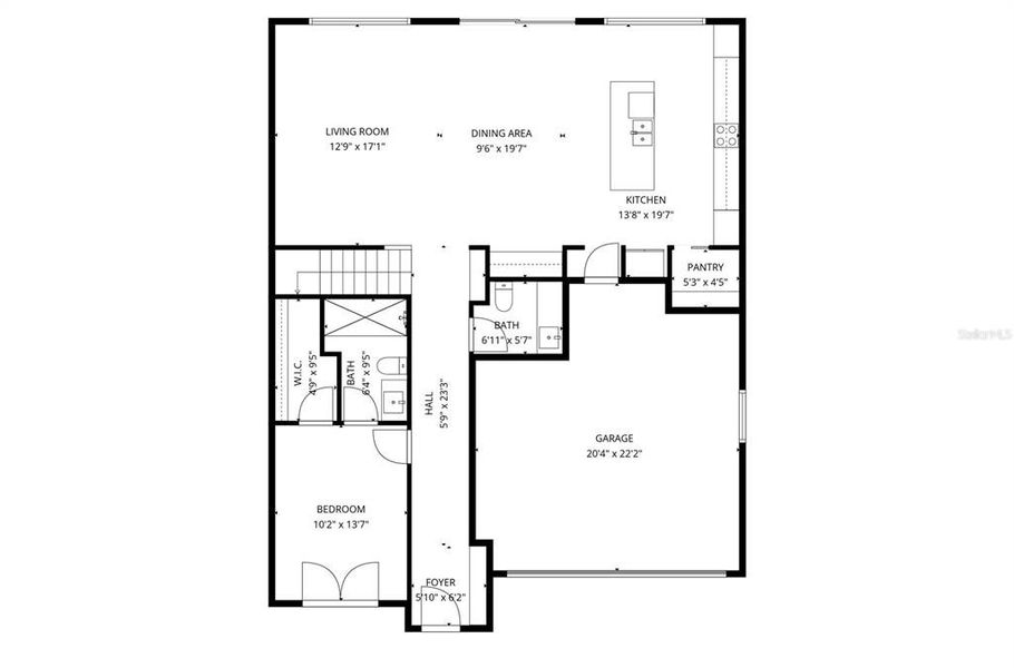 2D floor plan layout of this home in , Orlando, FL (Image 6).