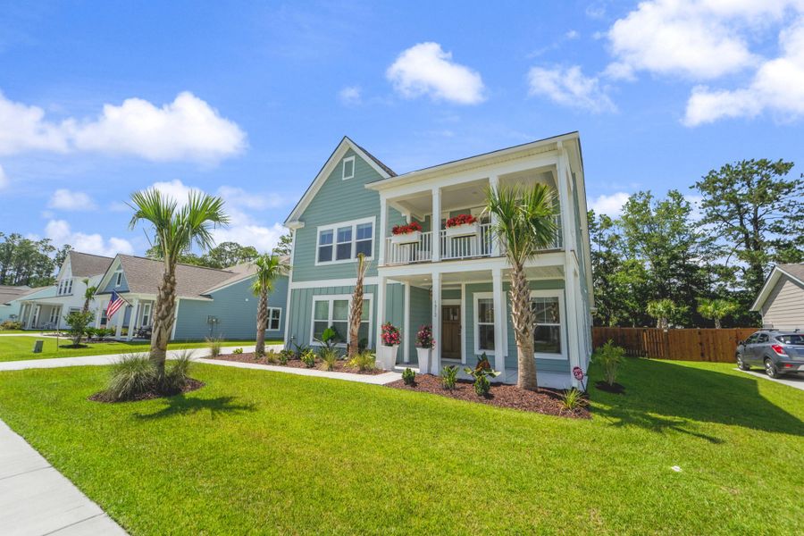 Front exterior of a new home in , Johns Island, SC, highlighting curb appeal (Image 31). Front exterior of a new home in , Johns Island, SC, highlighting curb appeal (Image 31).
