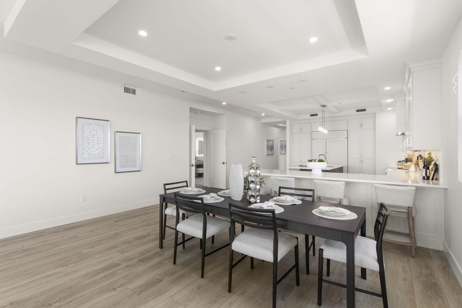 Furnished interior view inside a new home in , Tierra Verde (Image 15).