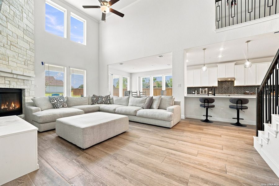 Furnished interior view inside a new home in Everly Estates, San Antonio (Image 6). Furnished interior view inside a new home in Everly Estates, San Antonio (Image 6).