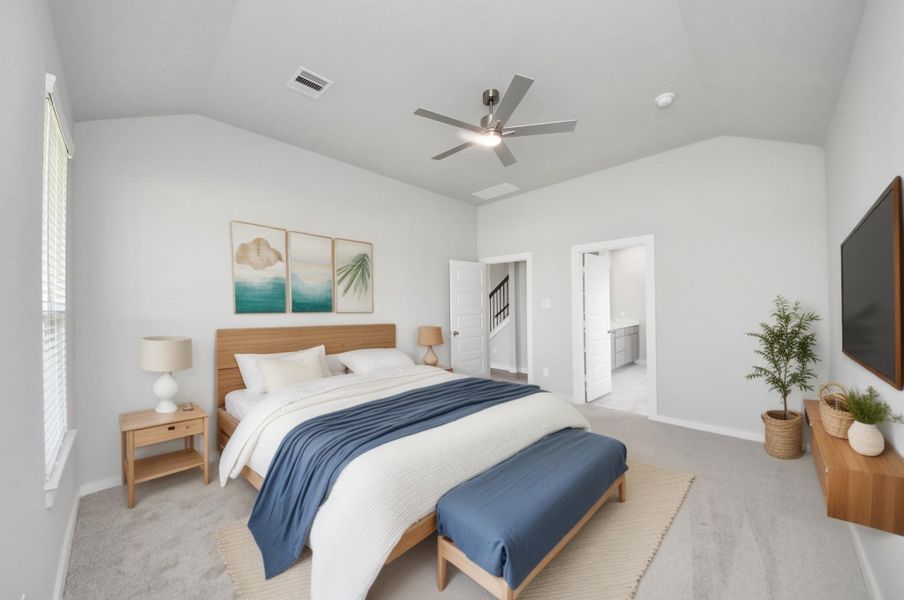 Virtually Staged - Primary bedroom. Virtually Staged - Primary bedroom.