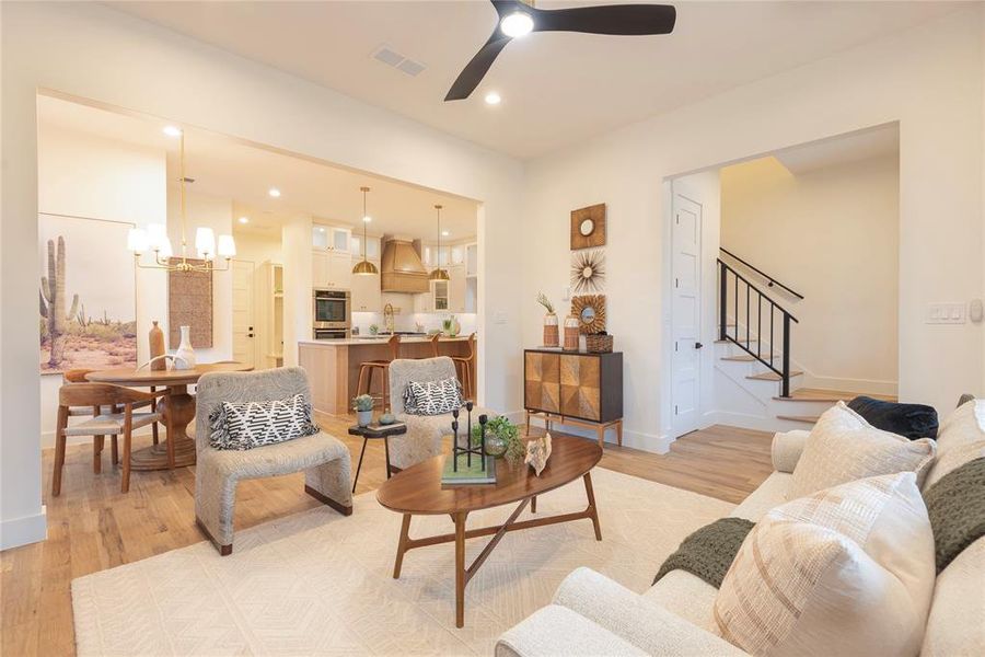 Furnished interior view inside a new home in , McKinney (Image 10).