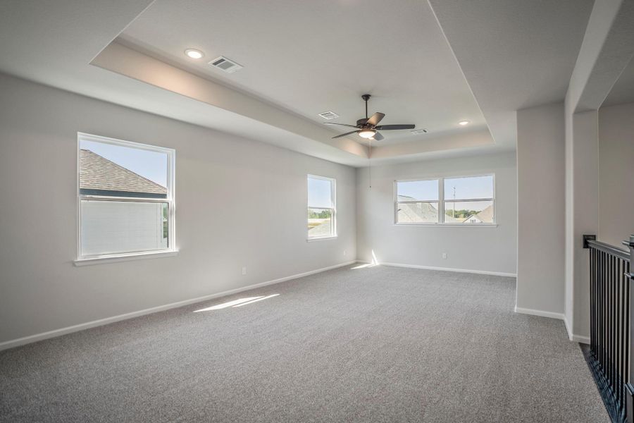 Spacious, unfurnished interior of a new home in Sienna 70′ Lots, Missouri City (Image 39).