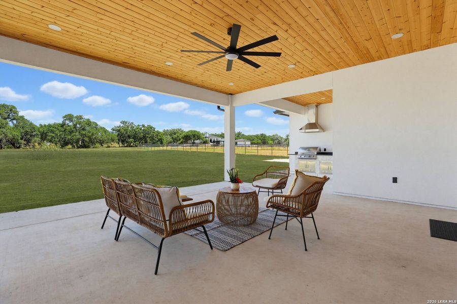 Exterior details and patio area of a home in , Bulverde (Image 3).