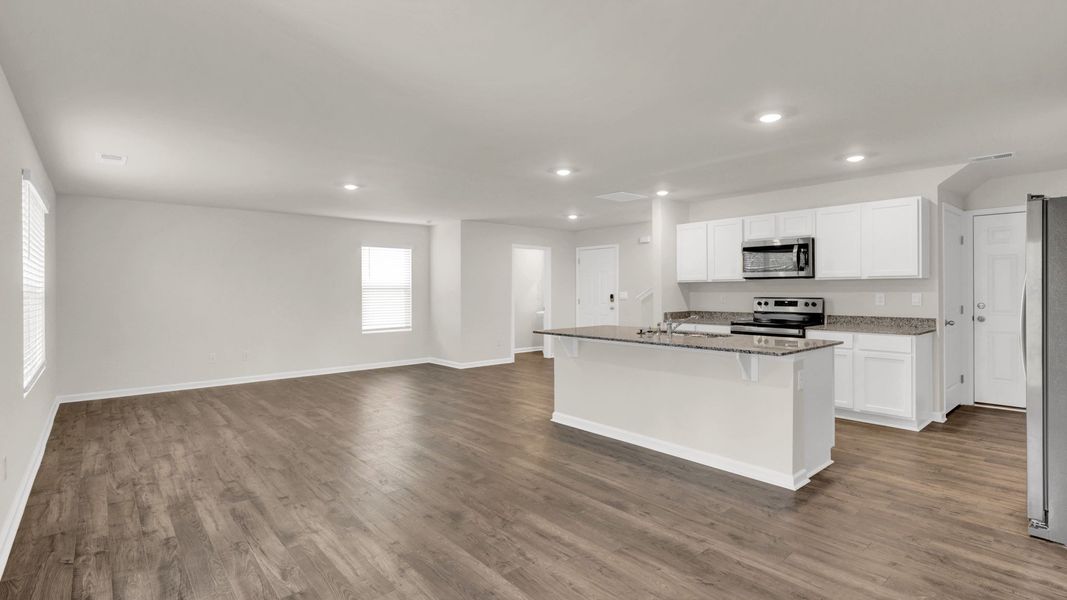 Representative unfurnished interior of a home built from the Aisle by D.R. Horton in Keebler Meadows, Johnson City (Image 12). Representative unfurnished interior of a home built from the Aisle by D.R. Horton in Keebler Meadows, Johnson City (Image 12).