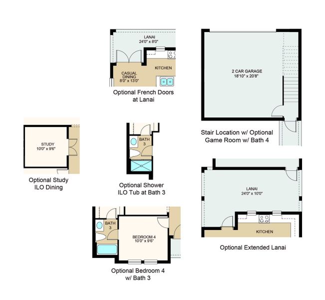 2D floor plan layout of this home in Center Lake Ranch Community Group Page, St. Cloud, FL (Image 5). 2D floor plan layout of this home in Center Lake Ranch Community Group Page, St. Cloud, FL (Image 5).