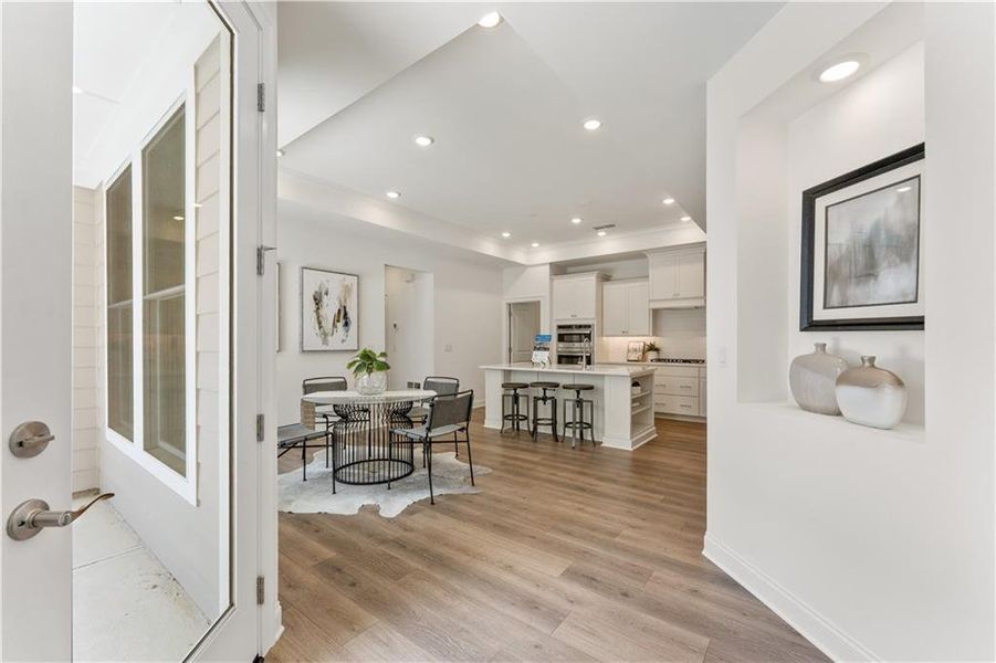 Furnished interior view inside a new home in The Courtyards at Bailey Farms, Dacula (Image 7).
