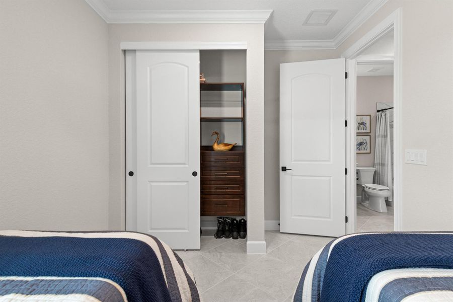 Furnished interior view inside a new home in Del Webb Tradition, Port St. Lucie (Image 33). Furnished interior view inside a new home in Del Webb Tradition, Port St. Lucie (Image 33).