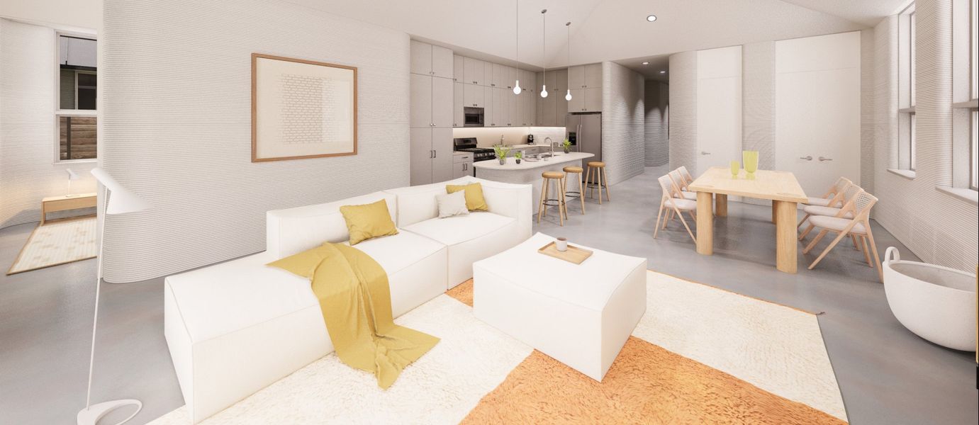 Representative furnished interior of a home built from the Ezra by Lennar in Wolf Ranch, Georgetown (Image 4).