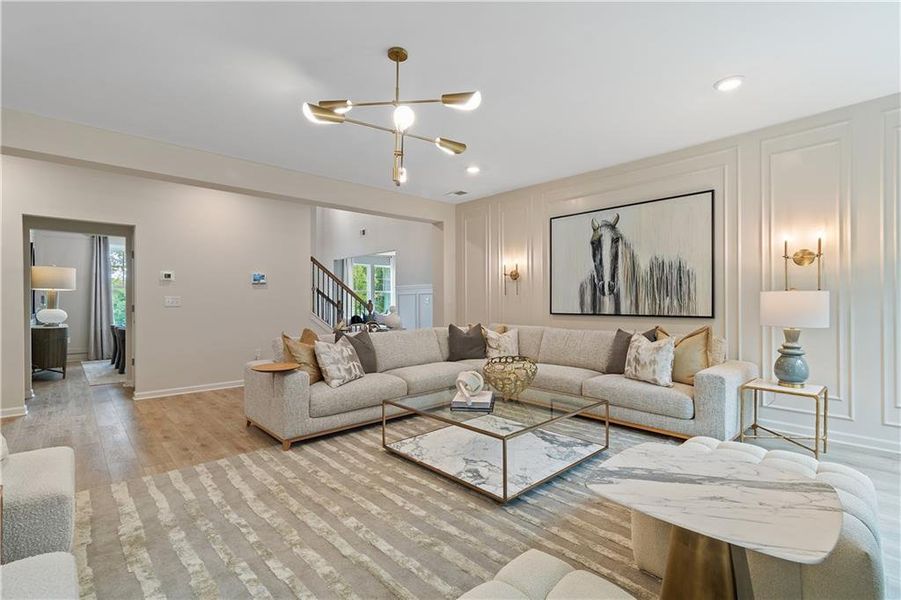 Furnished interior view inside a new home in Northcroft, Lawrenceville (Image 48).