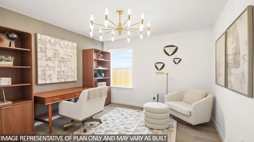 Furnished interior view inside a new home in River Ranch Trails, Dayton (Image 4).