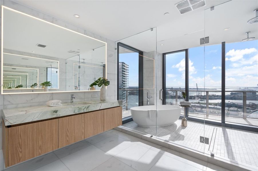 Furnished interior view inside a new home in Five Park, Miami (Image 5). Furnished interior view inside a new home in Five Park, Miami (Image 5).