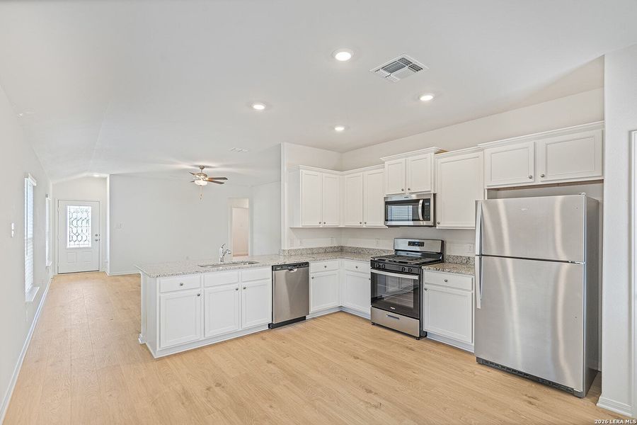 Furnished interior view inside a new home in Preserve at Medina, Von Ormy (Image 6).