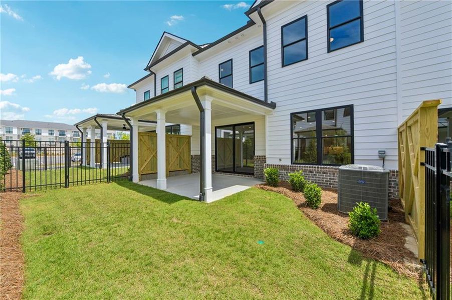 Exterior details and patio area of a home in , Buford (Image 4).