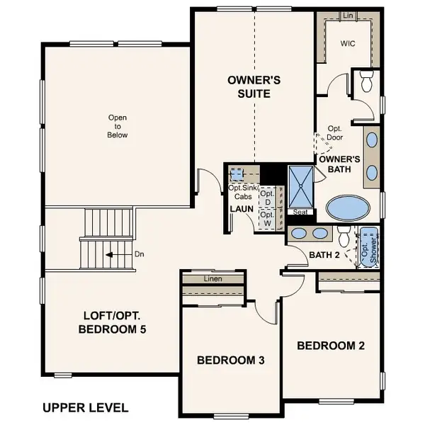 2D floor plan layout of this home in Legacy at Kime Ranch, Parker, CO (Image 4).