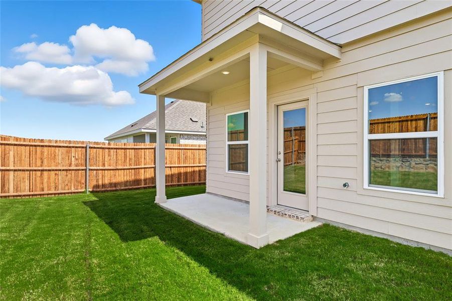 Exterior details and patio area of a home in Patriot Estates, Venus (Image 24). Exterior details and patio area of a home in Patriot Estates, Venus (Image 24).