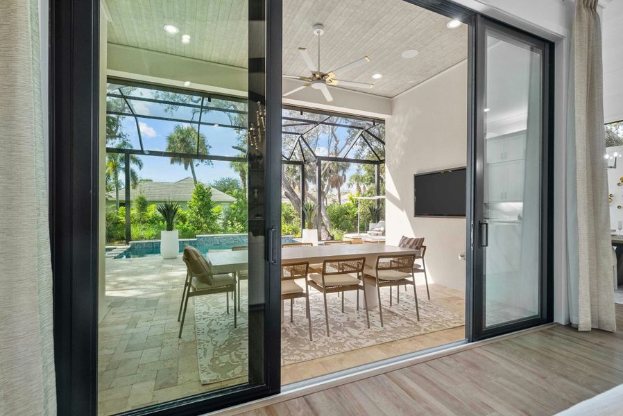 2D floor plan layout for the Indigo by GHO Homes in Seaglass, Vero Beach, FL (Image 66).