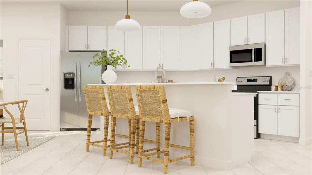 Furnished interior view inside a new home in Wellen Park Golf & Country Club, Venice (Image 8).