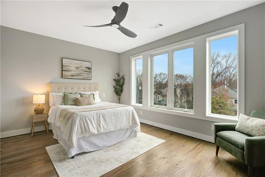 Furnished interior view inside a new home in , Atlanta (Image 24).