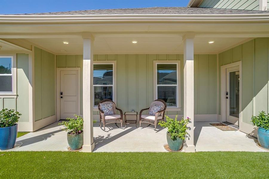 Exterior details and patio area of a home in , Granbury (Image 2). Exterior details and patio area of a home in , Granbury (Image 2).