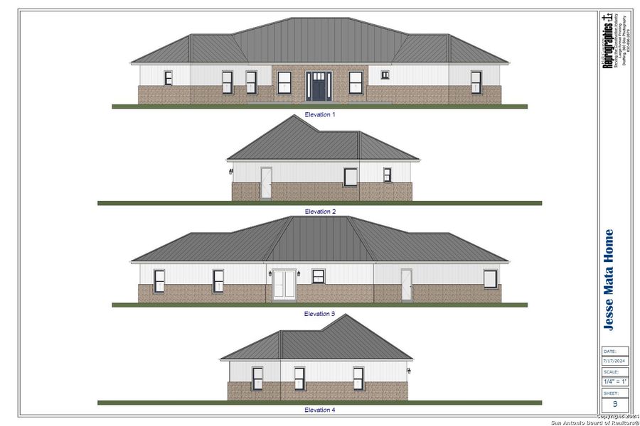 Exterior rendering of this home design in , Bandera, TX (Image 2).