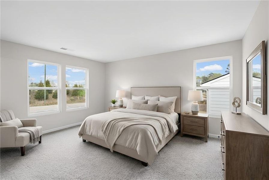 Furnished interior view inside a new home in Crossvine Estates, Braselton (Image 14).