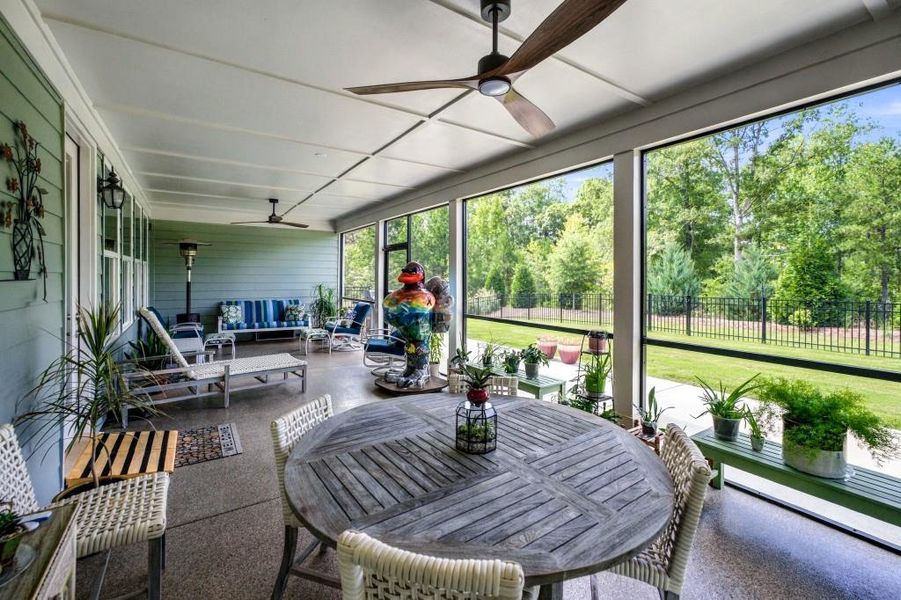 Exterior details and patio area of a home in , Hoschton (Image 27).