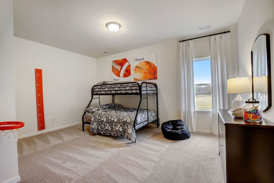 Furnished interior view inside a new home in The Oaks, Clarksville (Image 26). Furnished interior view inside a new home in The Oaks, Clarksville (Image 26).