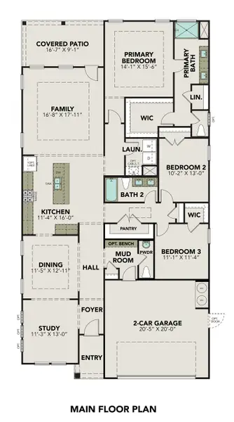 2D floor plan layout of this home in Comanche Ridge, San Antonio, TX (Image 3).