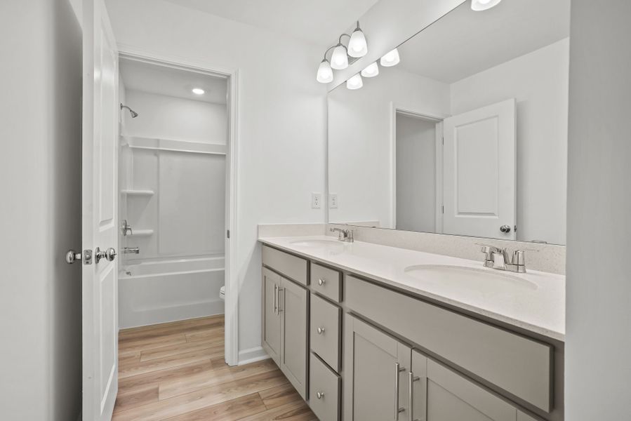 Furnished interior view inside a new home in Michaux Gardens, Belmont (Image 42). Furnished interior view inside a new home in Michaux Gardens, Belmont (Image 42).