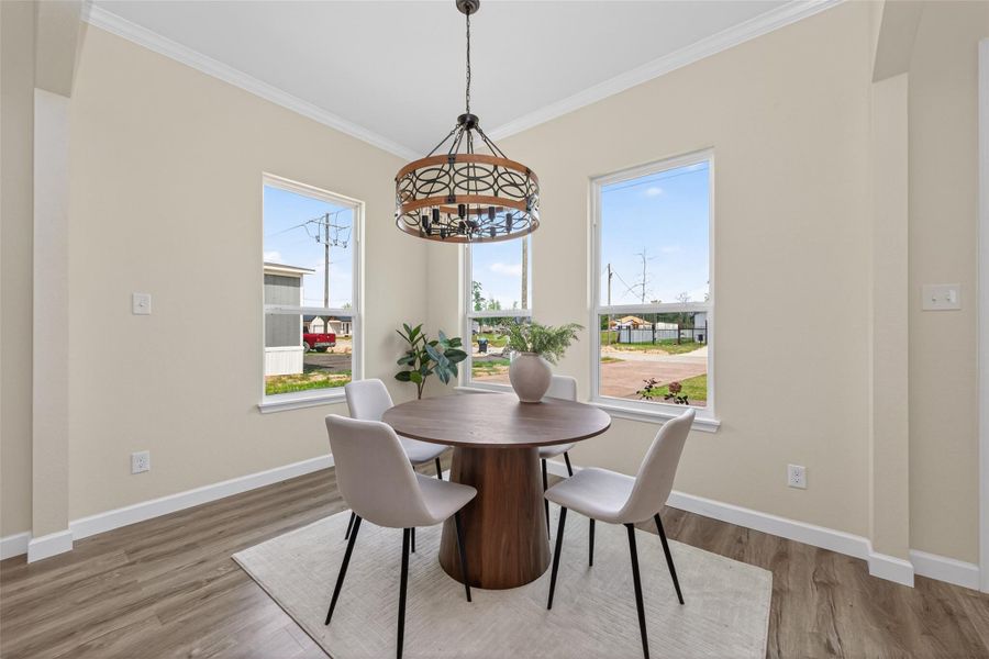 Furnished interior view inside a new home in , Huffman (Image 6).