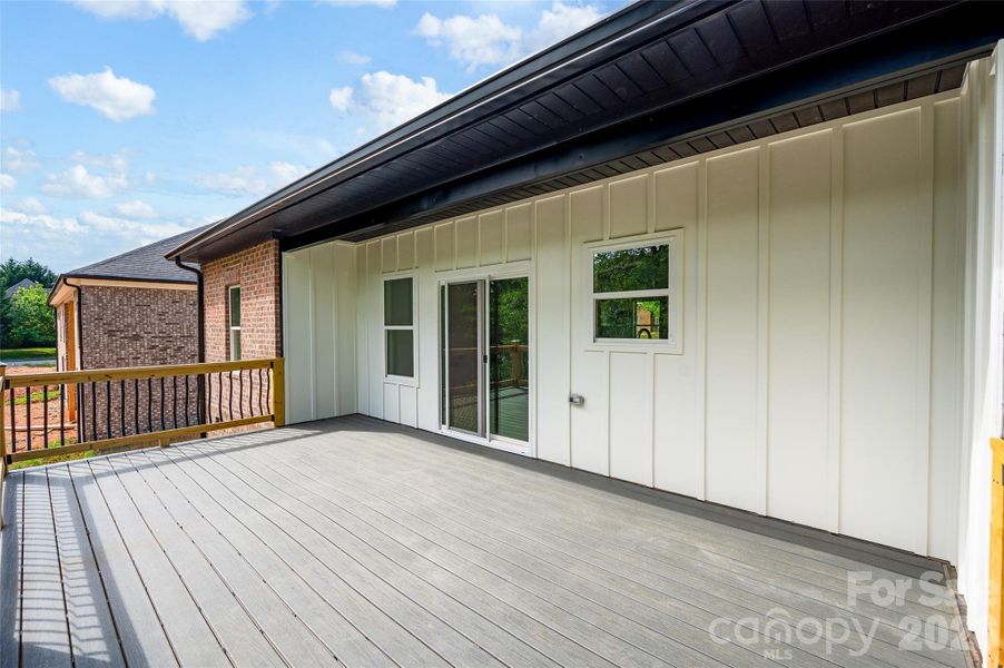 Exterior details and patio area of a home in , Conover (Image 4). Exterior details and patio area of a home in , Conover (Image 4).