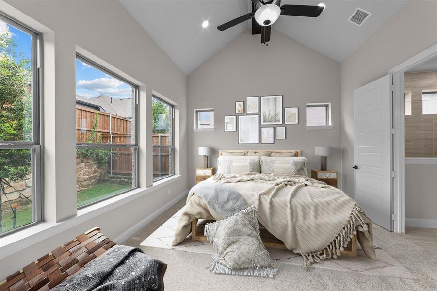 Furnished interior view inside a new home in South Pointe  Cottage Series, Mansfield (Image 11).