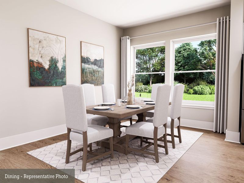 Furnished interior view inside a new home in Easthaven at Bridgeland Central - Vision Collection, Cypress (Image 4).