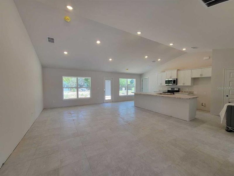 Actual home under construction.