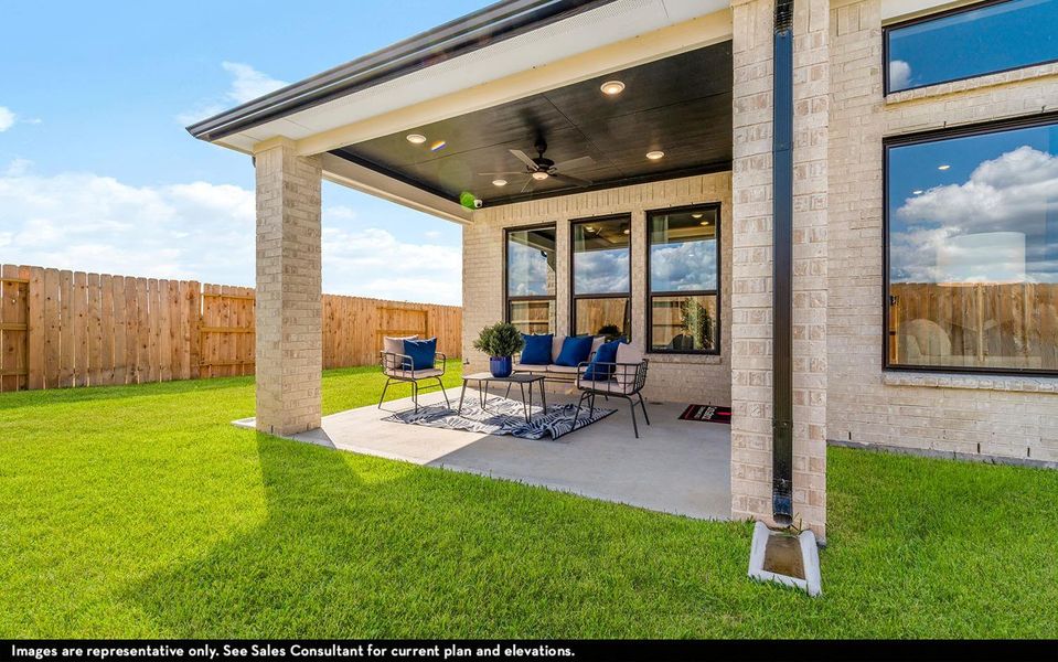 Exterior details and patio area of a home in River Ranch Meadows, Dayton (Image 3).